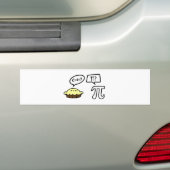 Pie en Pi Bumpersticker (Op auto)