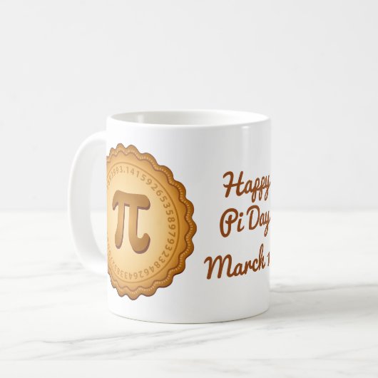Pie et café avec votre Pi Mug (Devant gauche)