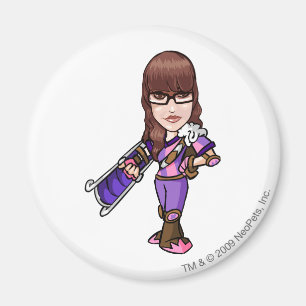 Pie Faerieland Staff Player Magneet