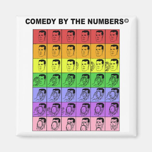 Pie in het gezicht - MAGNET Magneet (Voorkant)