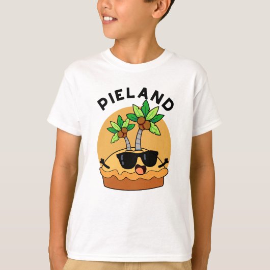 Pie-land Funny Island Pun T-shirt (Voorkant)