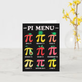 Pie Menu Funny Pi Day Pi 3.14 Math Teacher Pi Symb (Fleur jaune)