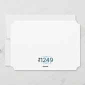 Pie op Thanksgiving Flat Holiday Kaart (Achterkant)