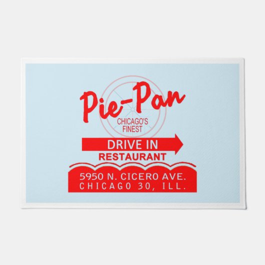 Pie-Pan Drive-In Restaurant, Chicago, Illinois Deurmat (Voorkant)