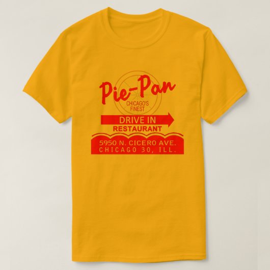 Pie-Pan Drive-In Restaurant, Chicago, Illinois T-shirt (Design voorkant)