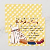 Pie Party Kaart (Voorkant / Achterkant)