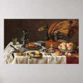 Pie Peacock - Pieter Claesz Poster d'Art (Devant)