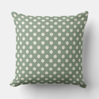 Pie Polkadot" Sage & Tonal Cream Kussen
