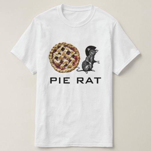 Pie Rat Rhubarb Pie T-shirt (Design voorkant)