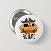 Pie-rate Funny Pirate Pie Pun Ronde Button 5,7 Cm (Voorkant /achterkant)