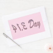 Pie Roze Pi Dag Rechthoekige Sticker (Envelop)