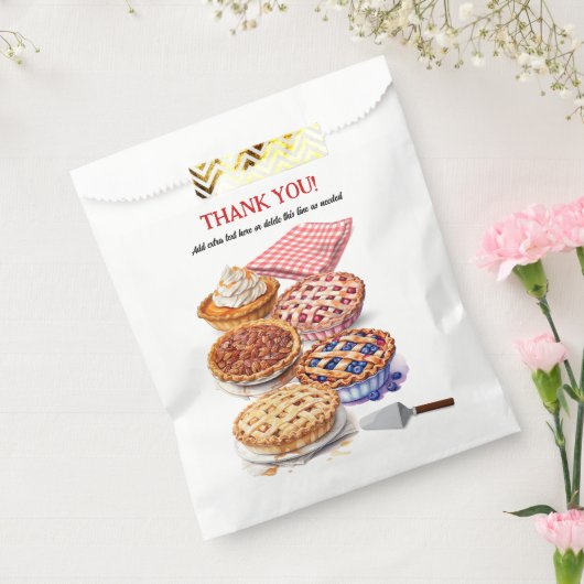 Pie Sharing Night Party Bedankzakje (Gezegeld)