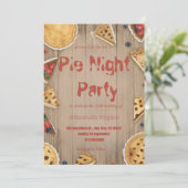 Pie Sharing Night Party Invitation – Sweet & Cozy (Debout devant)