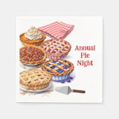Pie Sharing Night Party Servet (Voorkant)