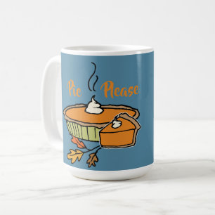 Pie S'Il Vous Plaît Thanksgiving Theme Mug Blue Ar