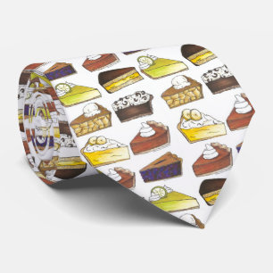 Pie Slice Apple Pumpkin Banana Key Limoen Blueberr Stropdas