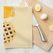 Pie Turkey Pie verticale beige cuisine serviette (Quart Plié)