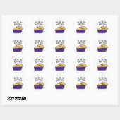 Pie zoals jij Berry Much Funny Pie Pun Ronde Sticker (Vel)