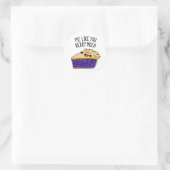 Pie zoals jij Berry Much Funny Pie Pun Ronde Sticker (Tas)