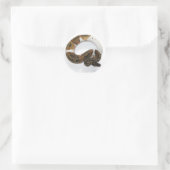 Piebald bal python ronde sticker (Tas)