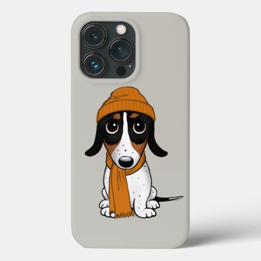 Piebald Dachshund | Cute Hipster Dog Case-Mate iPhone Case (Achterkant)