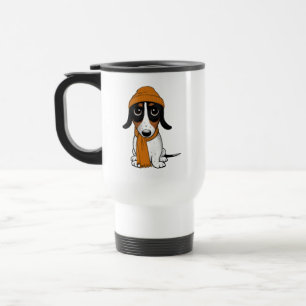 Piebald Dachshund Cute Hipster Dog Reisbeker