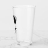 Piebald Dachshund Cute Puppy Dog Custom Glass Glas (Links)