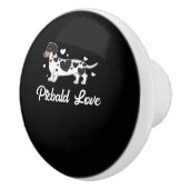 Piebald Dachshund Dog Eigenaar Gift Keramische Knop (Rechts)