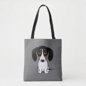 Piebald Dachshund mignon chien chiot Sac fourre-to (Devant)