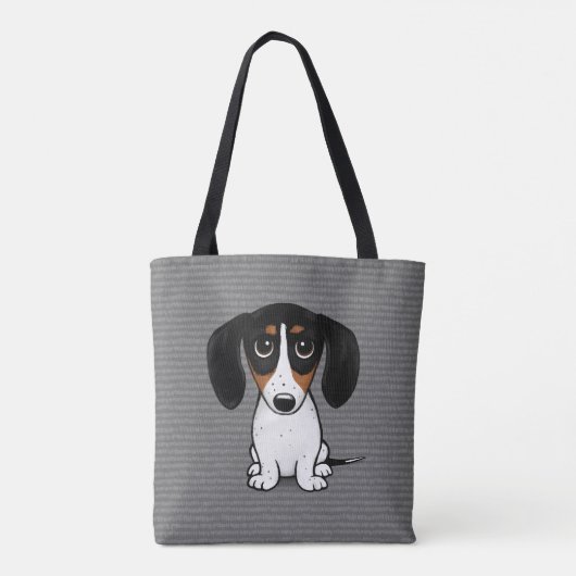 Piebald Dachshund mignon chien chiot Sac fourre-to (Dos)