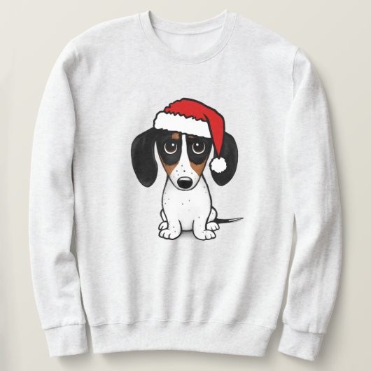 Piebald Dachshund Santa Leuke Wiener Hond Trui (Design voorkant)