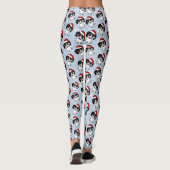Piebald Dachshund Schattigee Kersthondenvakantie Leggings (Achterkant)