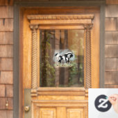 Piebald Overo Pinto Horse Decal (Huis Deur)