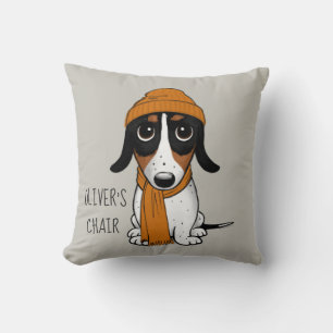 Piebald Teckel Hipster Hond Gepersonaliseerd Kussen