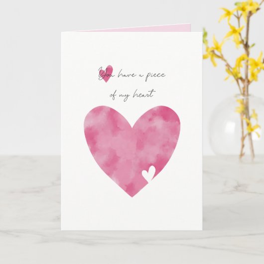 Pièce De Ma Carte Coeur (Fleur jaune)