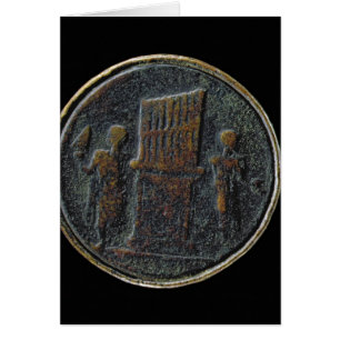 Pièce de monnaie romaine dépeignant un organe