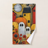 Pièce de patchwork fantaisiste d'Halloween d'art f (Serviette à main)
