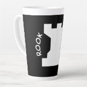 Pièce d'échec Rook Latte Mug (Angle gauche)