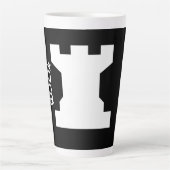 Pièce d'échec Rook Latte Mug (Devant)