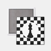 Pièce d'échecs du roi - Aimant - Favoris de la fêt (Recto/Verso)
