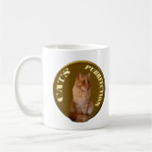 Pièce d'or de chat Ginger, Mug de café (Gauche)