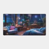 Pièce fantaisiste dans la nuit  Tapis de bureau (Recto)