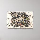 Piece Hall, Halifax Canvas Afdruk (Voorkant)