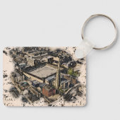 Piece Hall, Halifax Sleutelhanger (Voorkant)