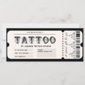 Pièce justificative de carte cadeau tatouage perso (Devant)