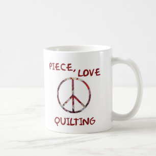 Piece, Love and Quilts Koffiemok