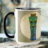 Pièce maîtresse De Peacock Feathers De 1900 Mug