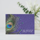 Pièce Peacock Bijoux en plumes violet carte de rép (Debout devant)