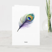 Pièce Peacock Bonne carte à chance (Dos)