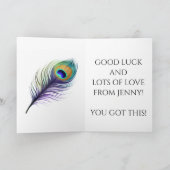 Pièce Peacock Bonne carte à chance (Intérieur)